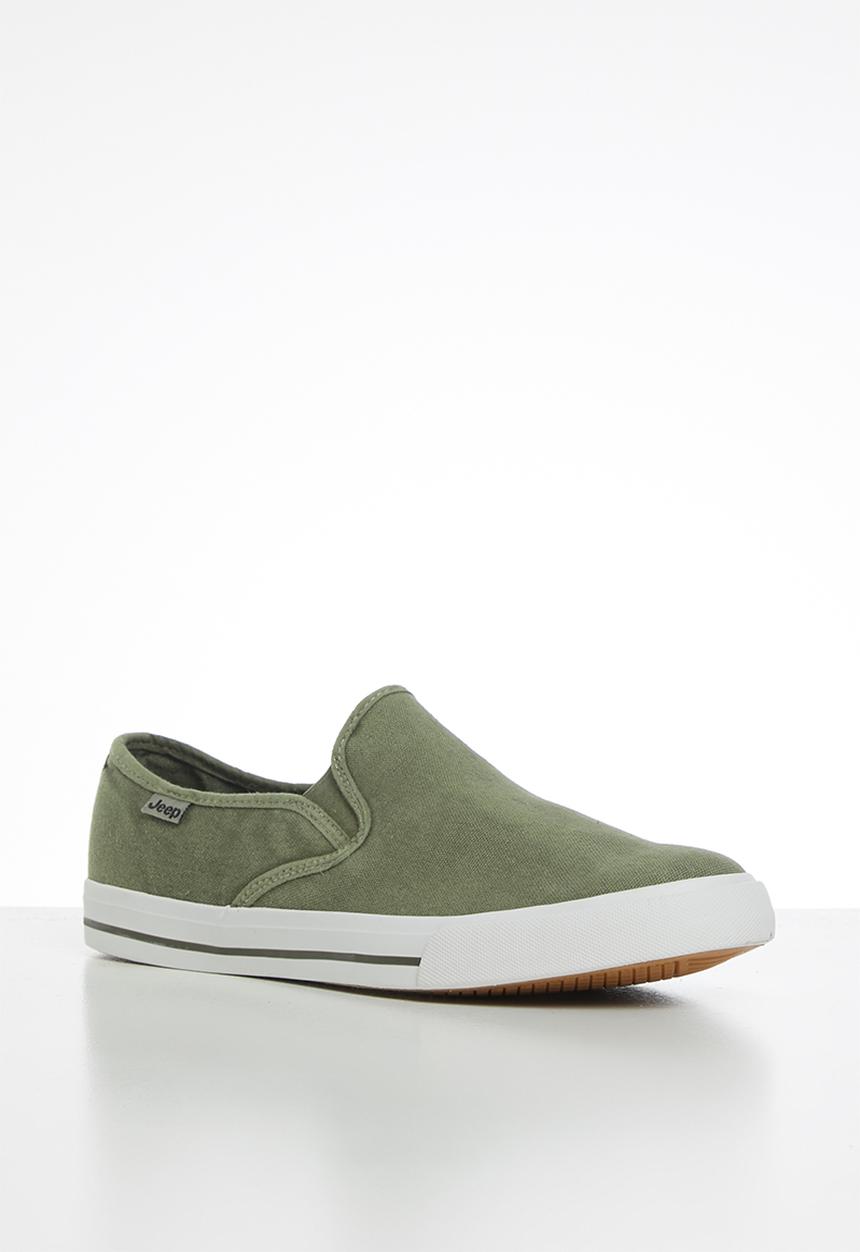 JEEP - Casual canvas slip on - khaki