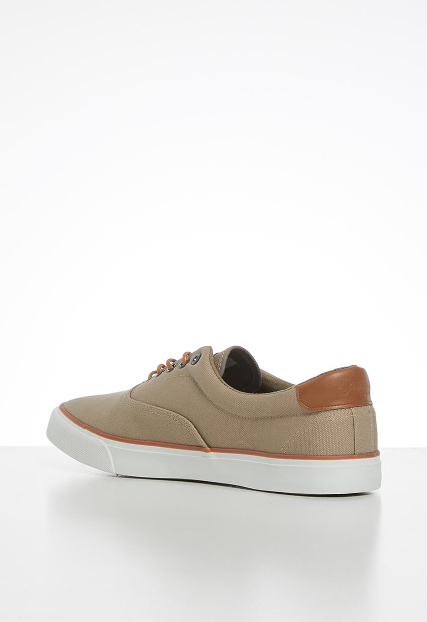 JEEP - Casual canvas sneaker - camel