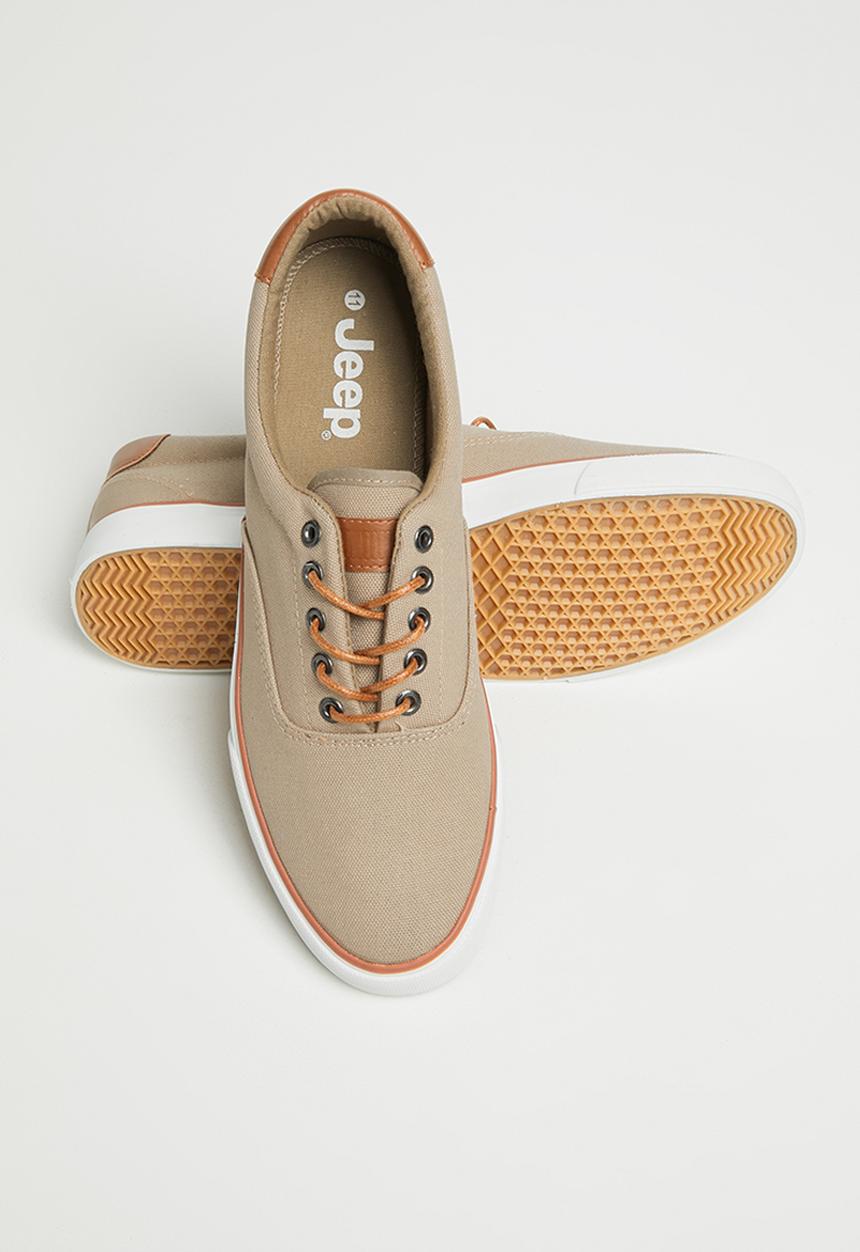 JEEP - Casual canvas sneaker - camel