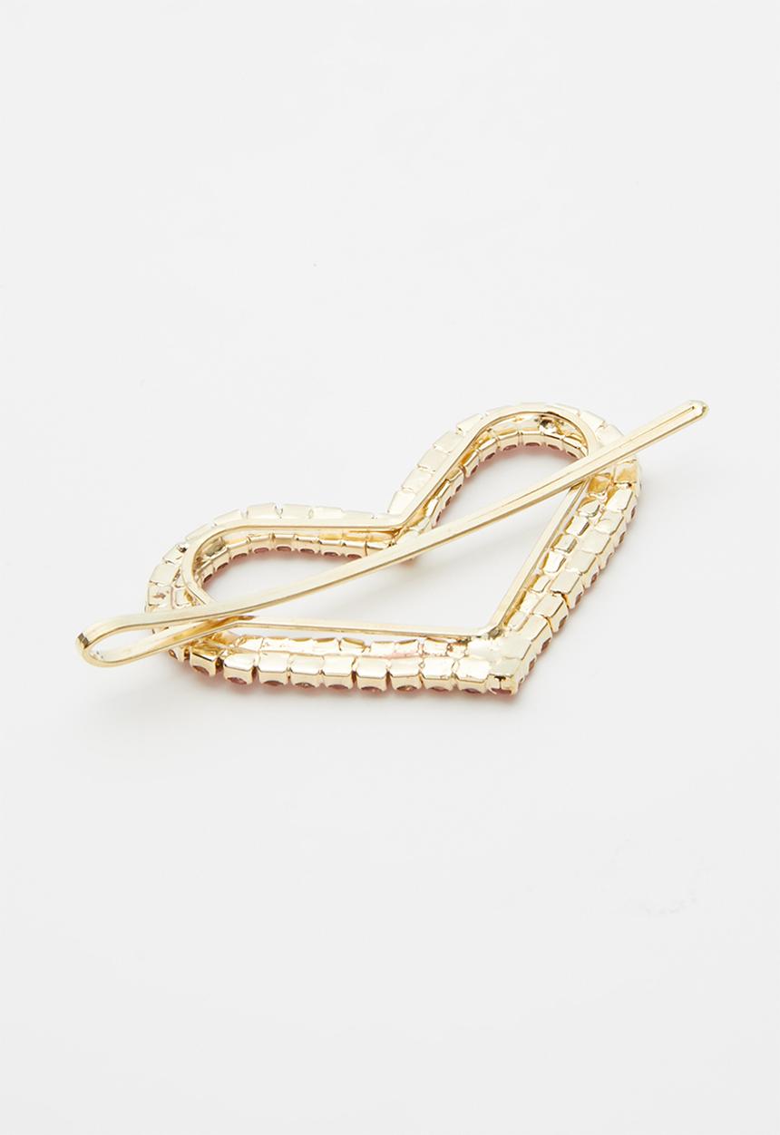 Superbalist - Heart shape hair slide - pink