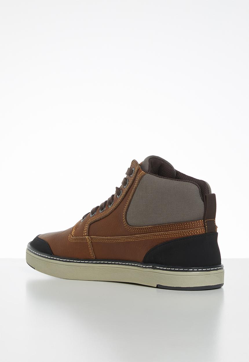 JEEP - High top leather sneaker - multi