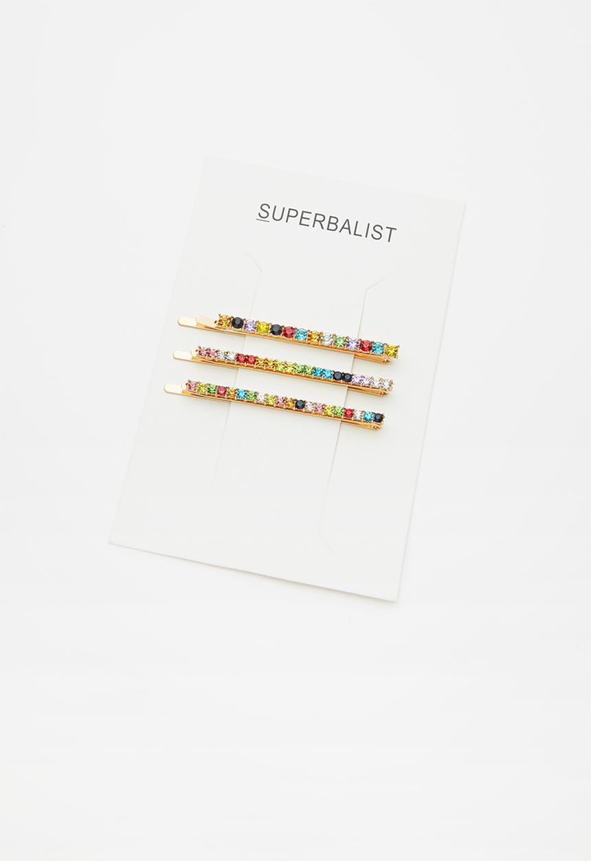 Superbalist - 3 Pack hair barette set - multi