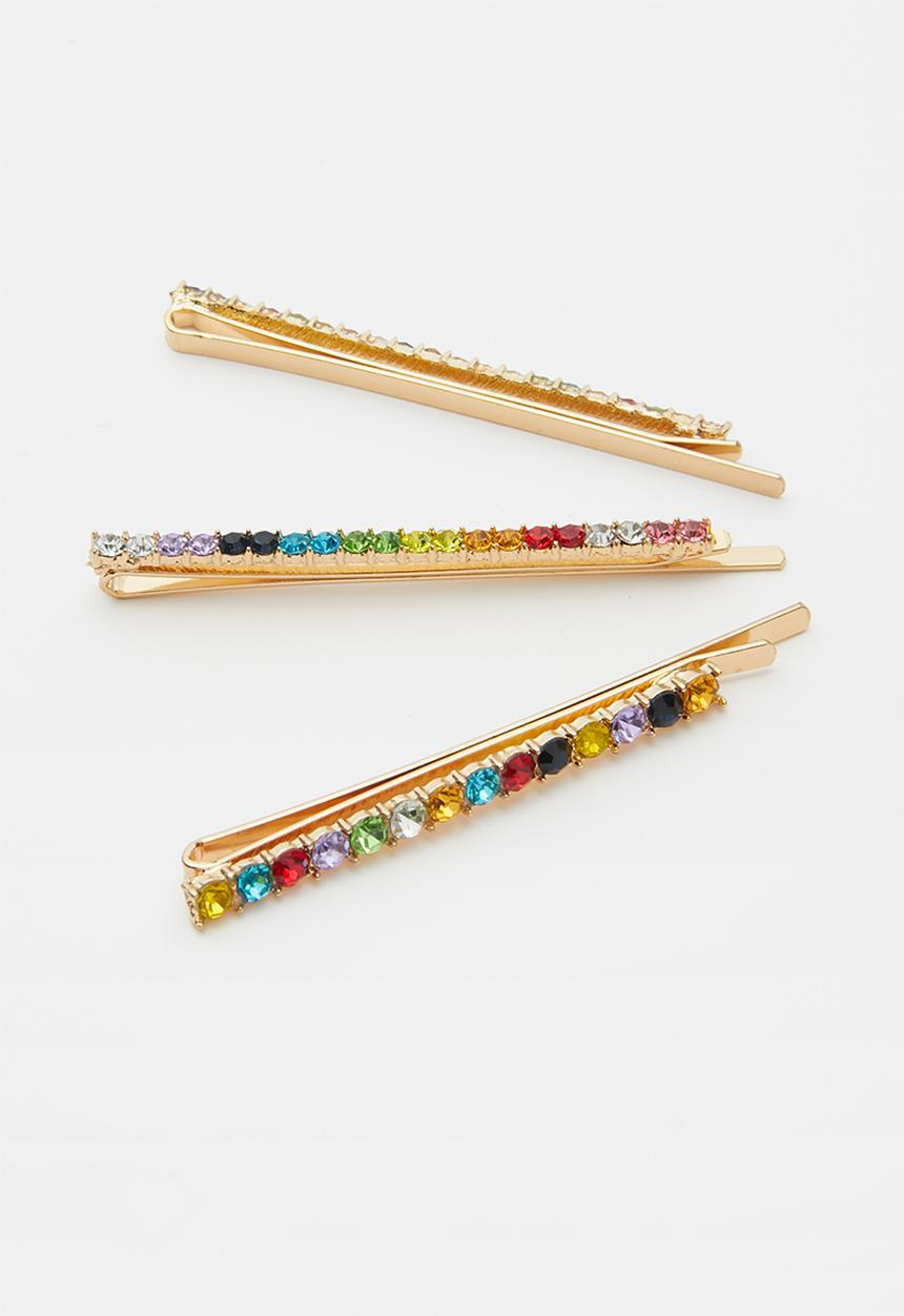 Superbalist - 3 Pack hair barette set - multi