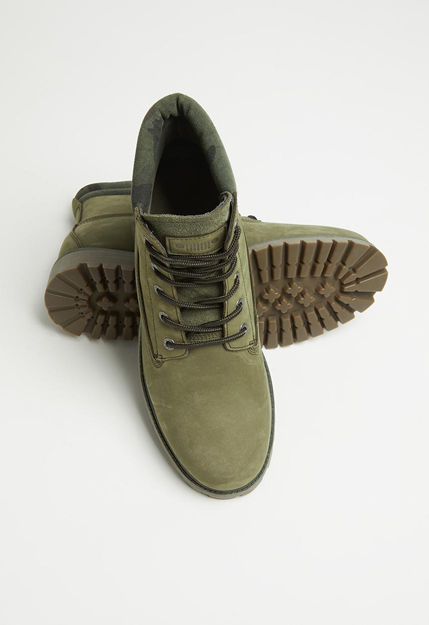 JEEP - Leather ruggered worker  boot - olive