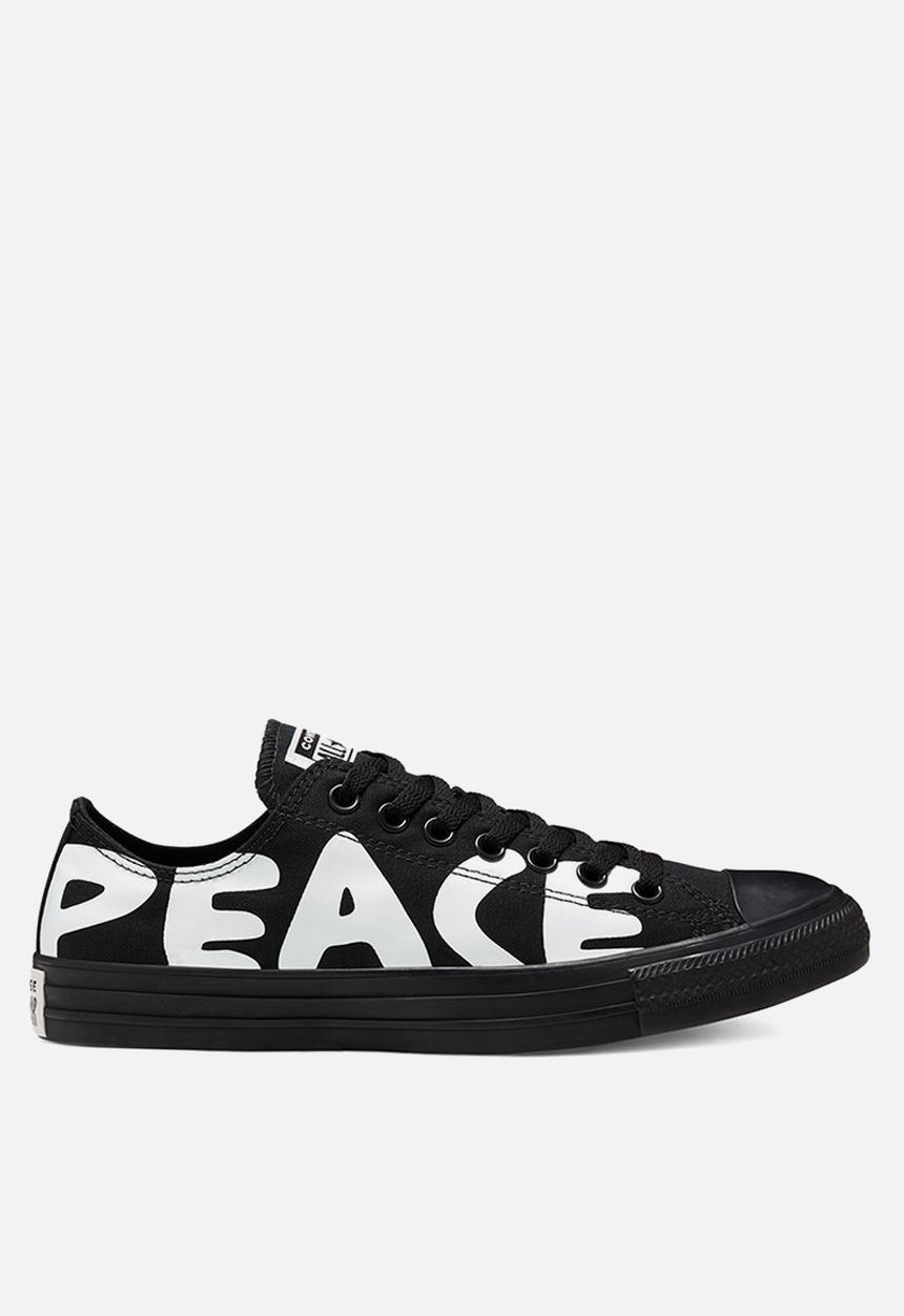 Converse - Chuck Taylor All Star Low - Empowered Peace Powered - black & white