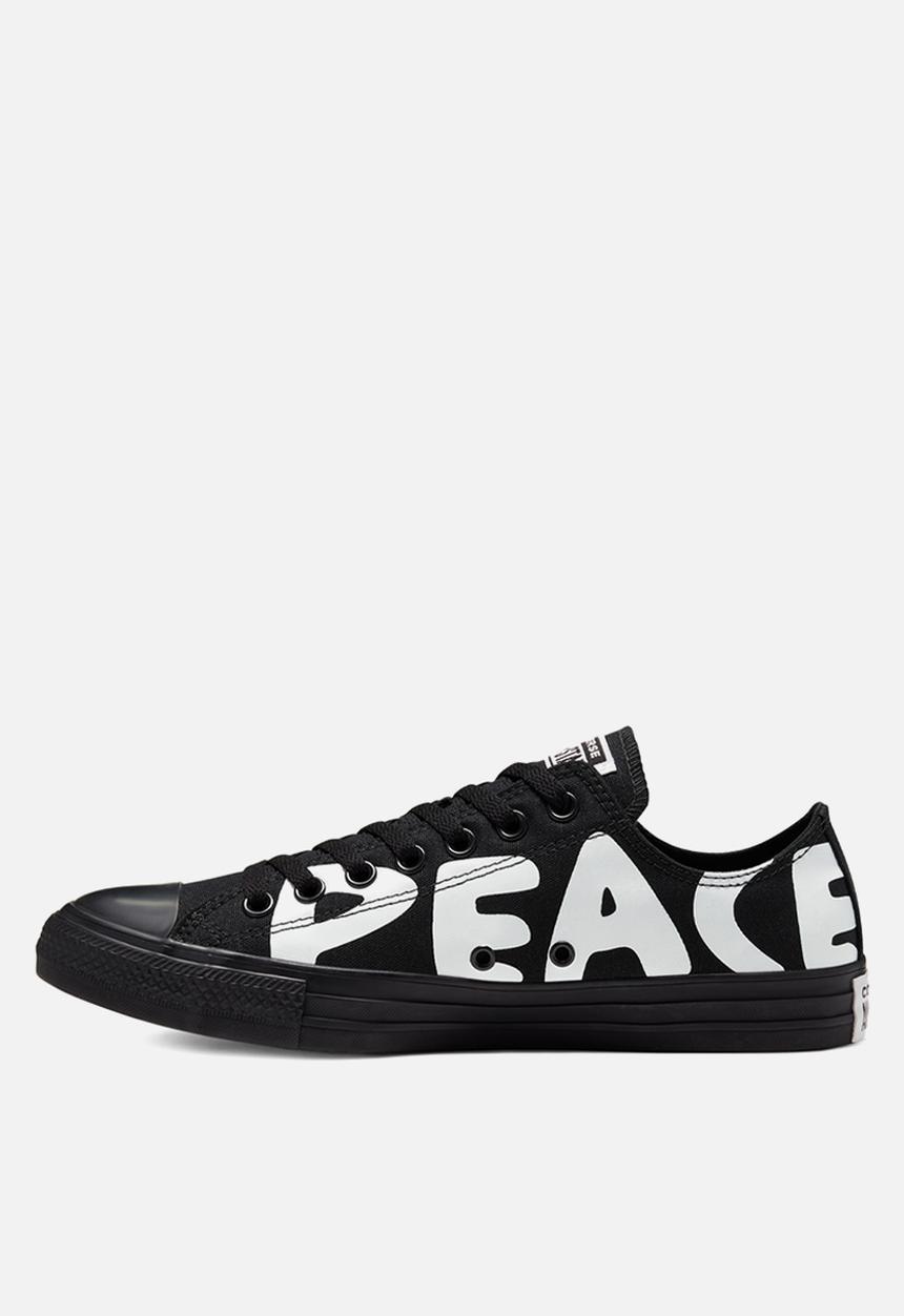 Converse - Chuck Taylor All Star Low - Empowered Peace Powered - black & white