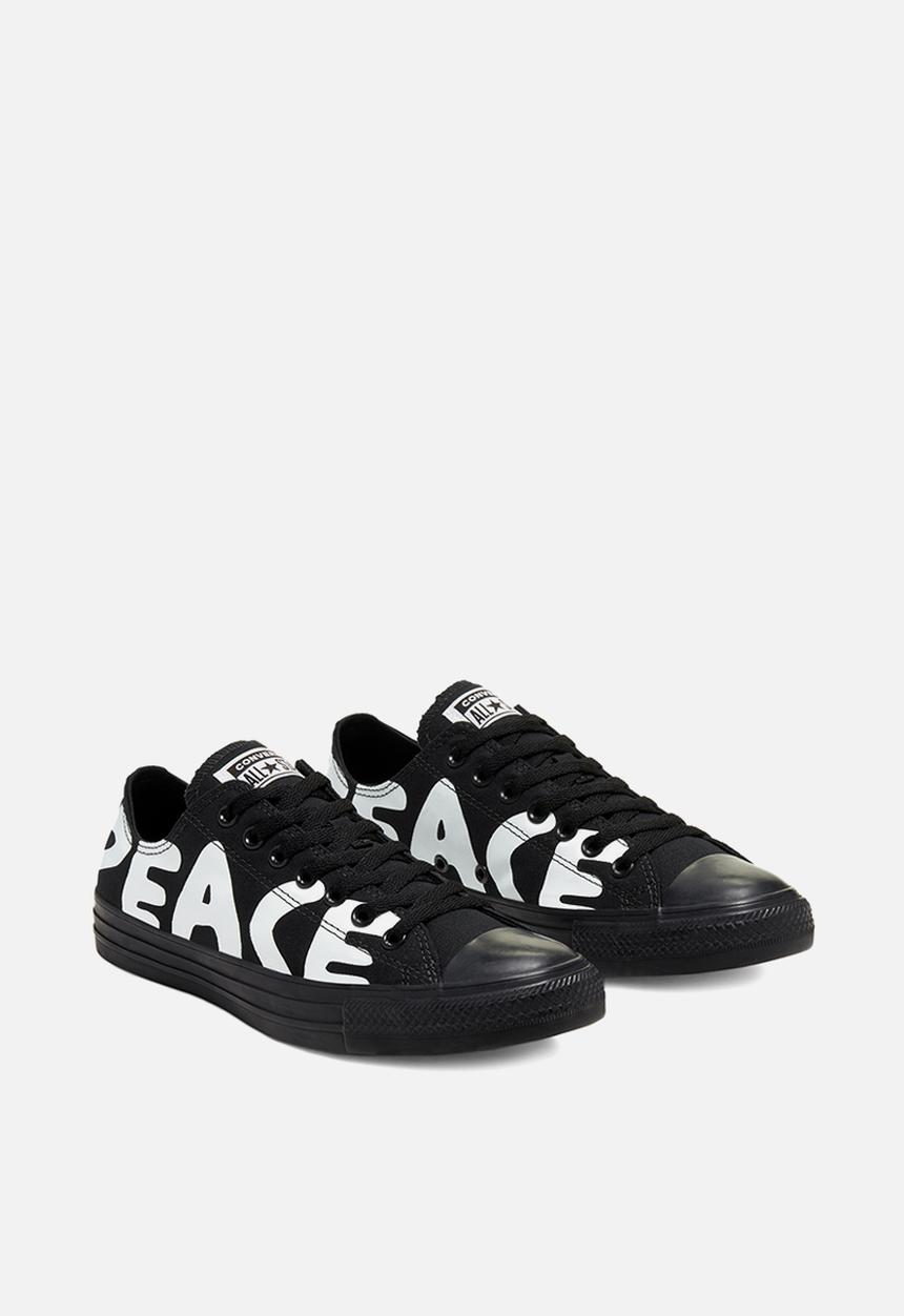 Converse - Chuck Taylor All Star Low - Empowered Peace Powered - black & white