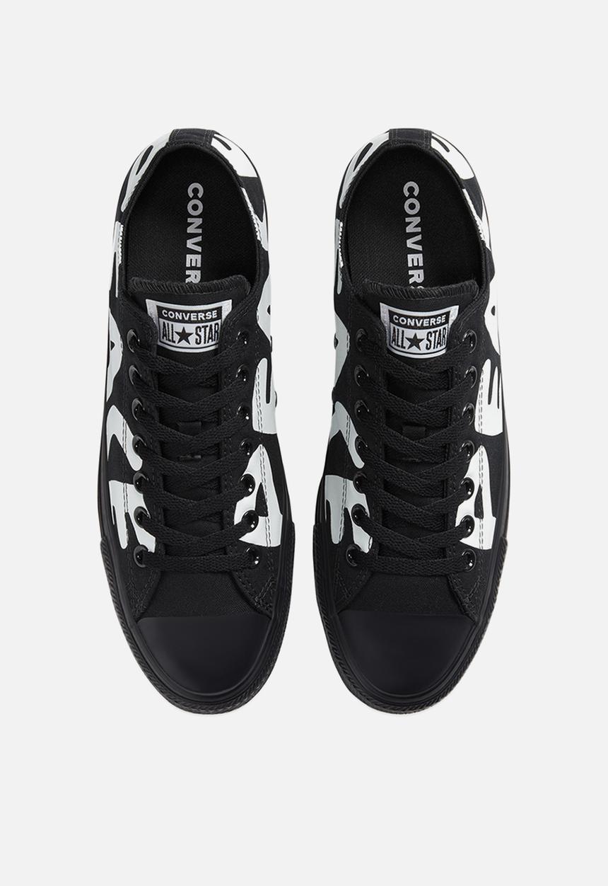 Converse - Chuck Taylor All Star Low - Empowered Peace Powered - black & white