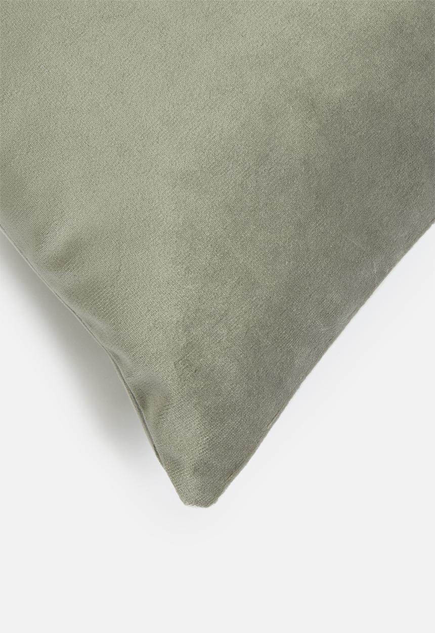Hertex Haus - Outdoor velvet cushion cover - shale