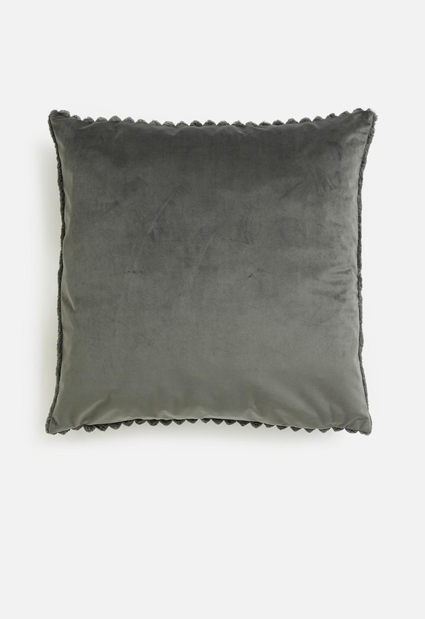 Hertex Haus - Mega cord cushion cover - pewter