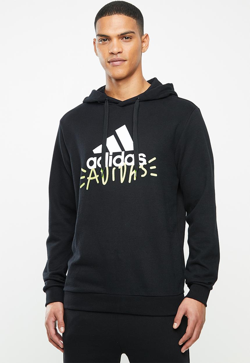adidas Performance - Graphic hoodie - black