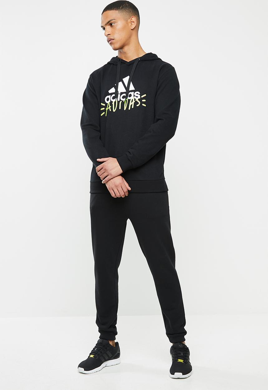 adidas Performance - Graphic hoodie - black