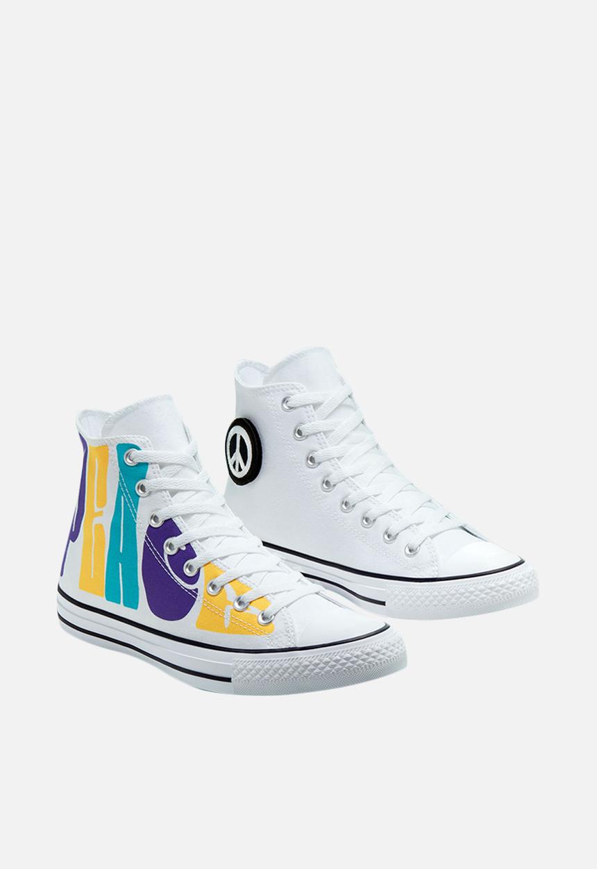 Converse - Chuck Taylor All Star hi - white/court purple/amarillo