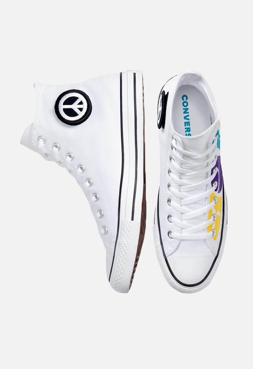 Converse - Chuck Taylor All Star hi - white/court purple/amarillo