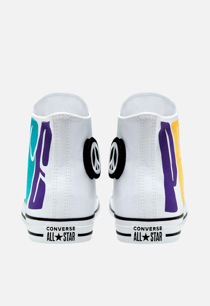 Converse - Chuck Taylor All Star hi - white/court purple/amarillo
