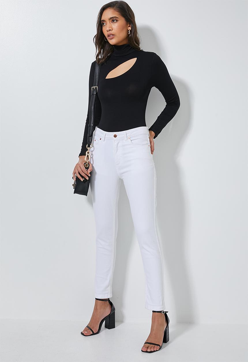 Superbalist - Cutout neckline bodysuit - black