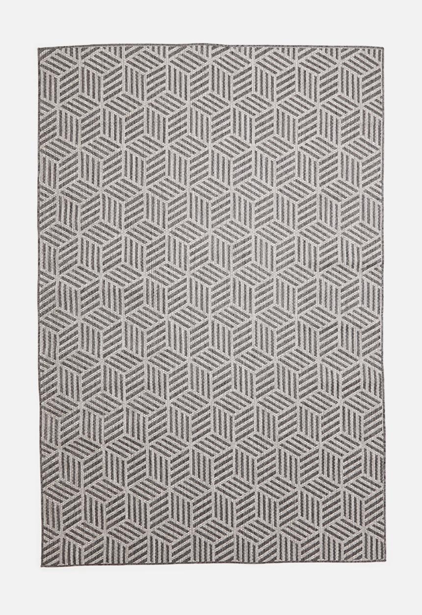 Hertex Haus - Hextic woven outdoor rug - flint