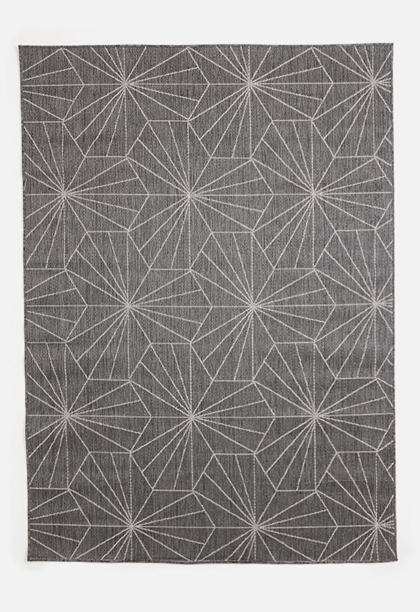 Hertex Haus - Hexter woven outdoor rug - gunmetal