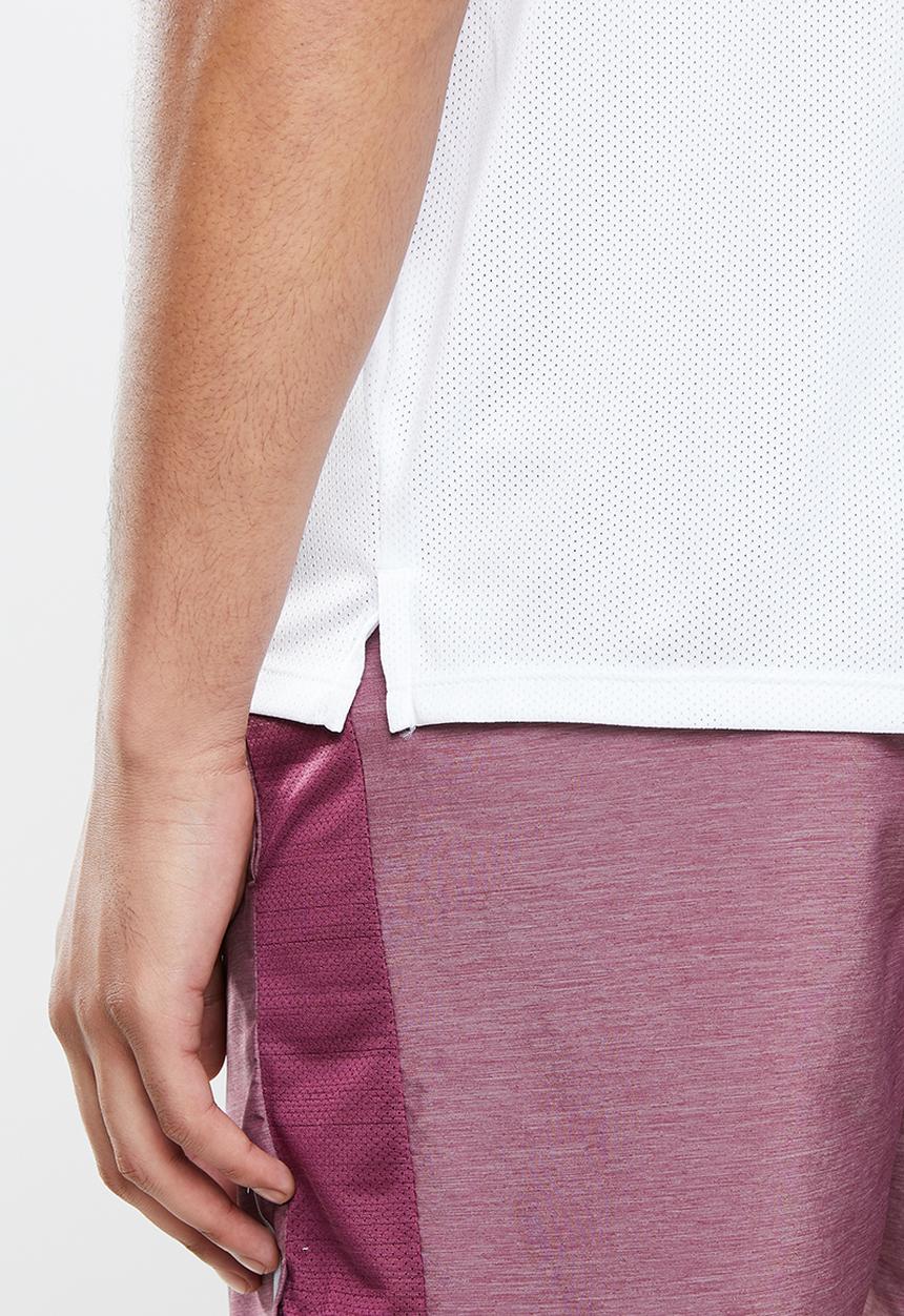 Nike - Breathe run short sleeve top - white