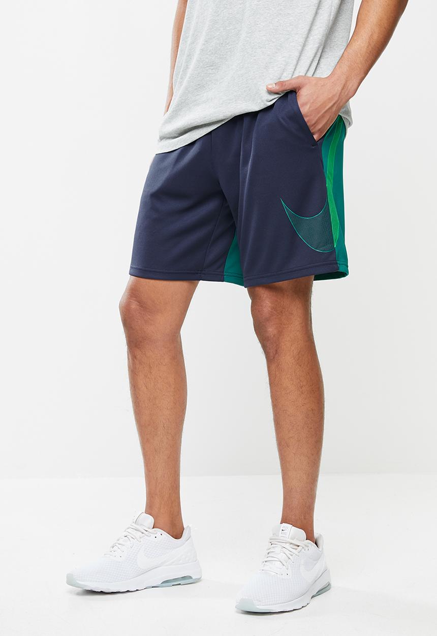 Nike - Dry 5.0 px gfx shorts - midnight navy & bright spruce