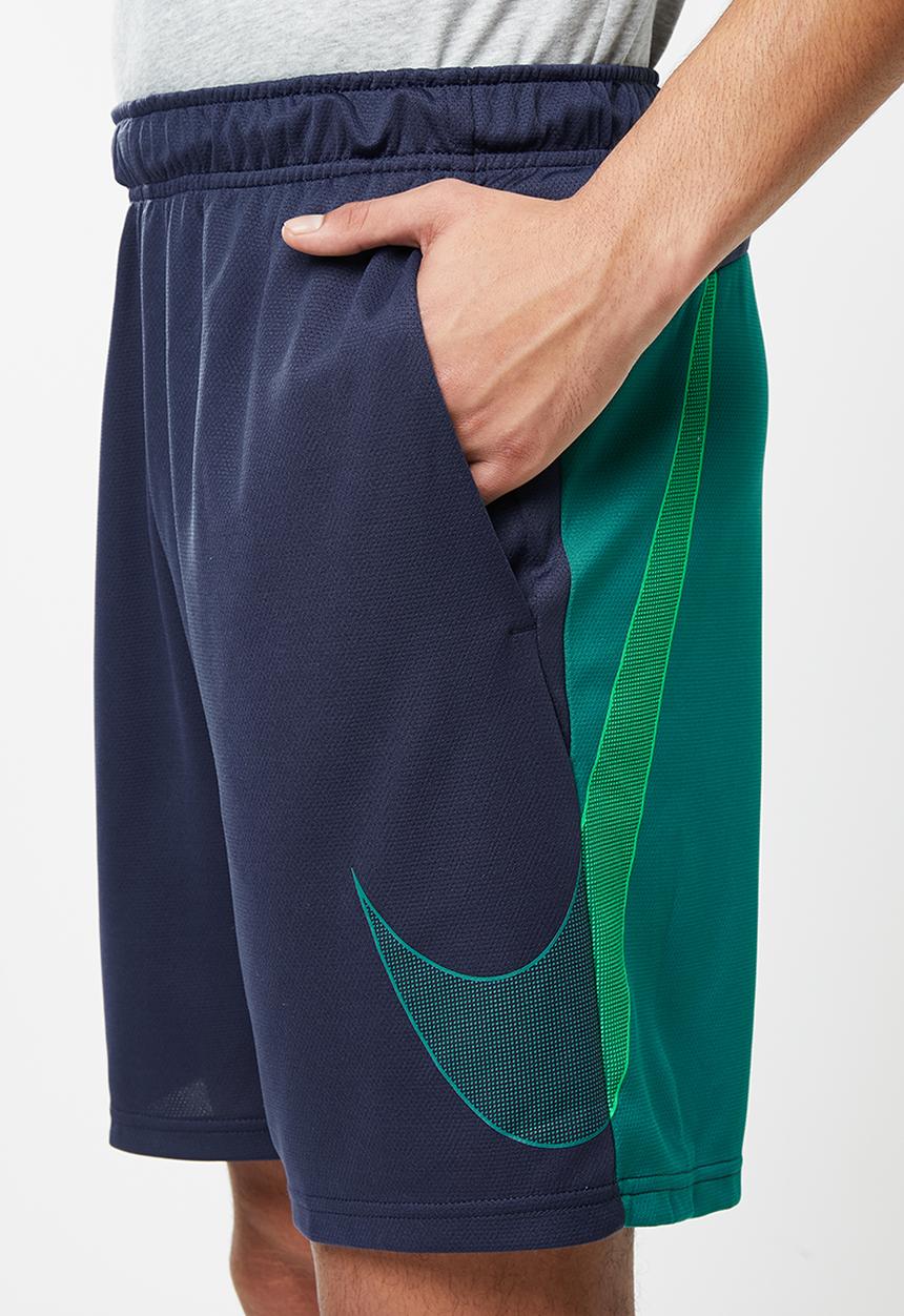 Nike - Dry 5.0 px gfx shorts - midnight navy & bright spruce