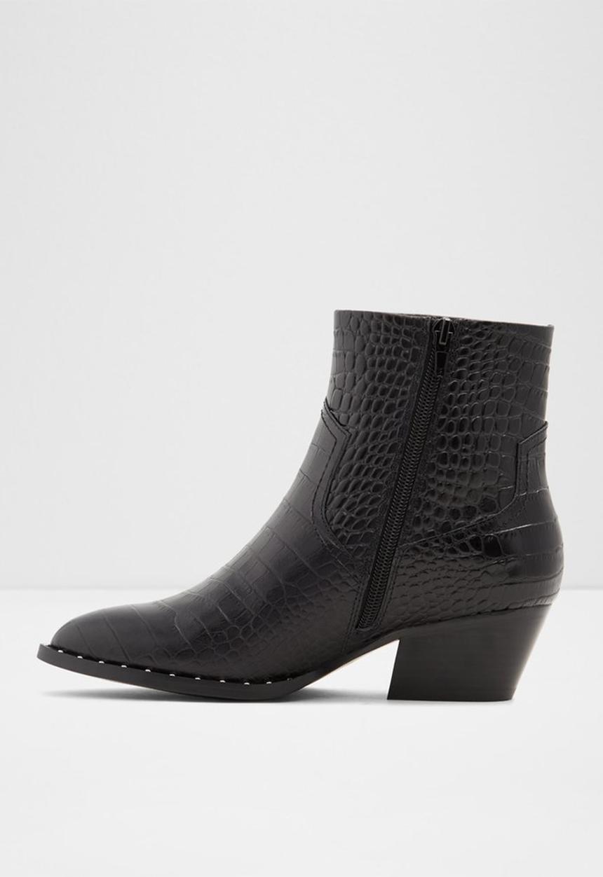 ALDO - Agroacia leather boot - black 
