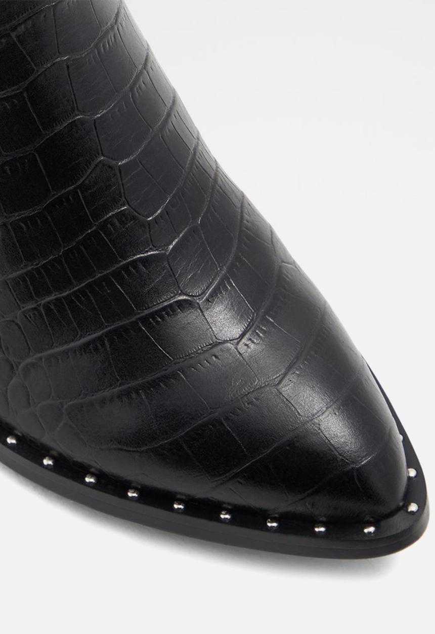 ALDO - Agroacia leather boot - black 