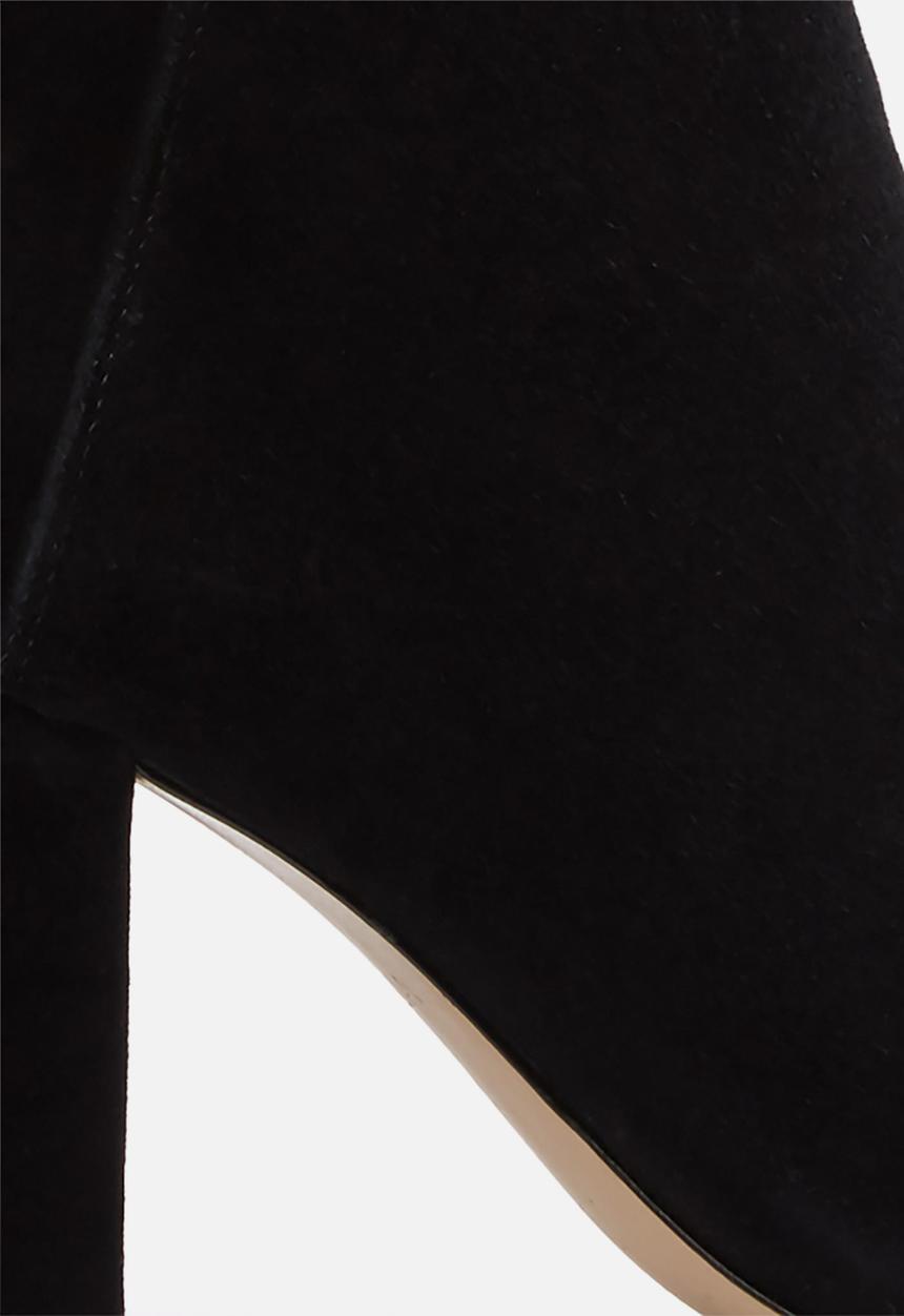 ALDO - Dominica suede boot - black