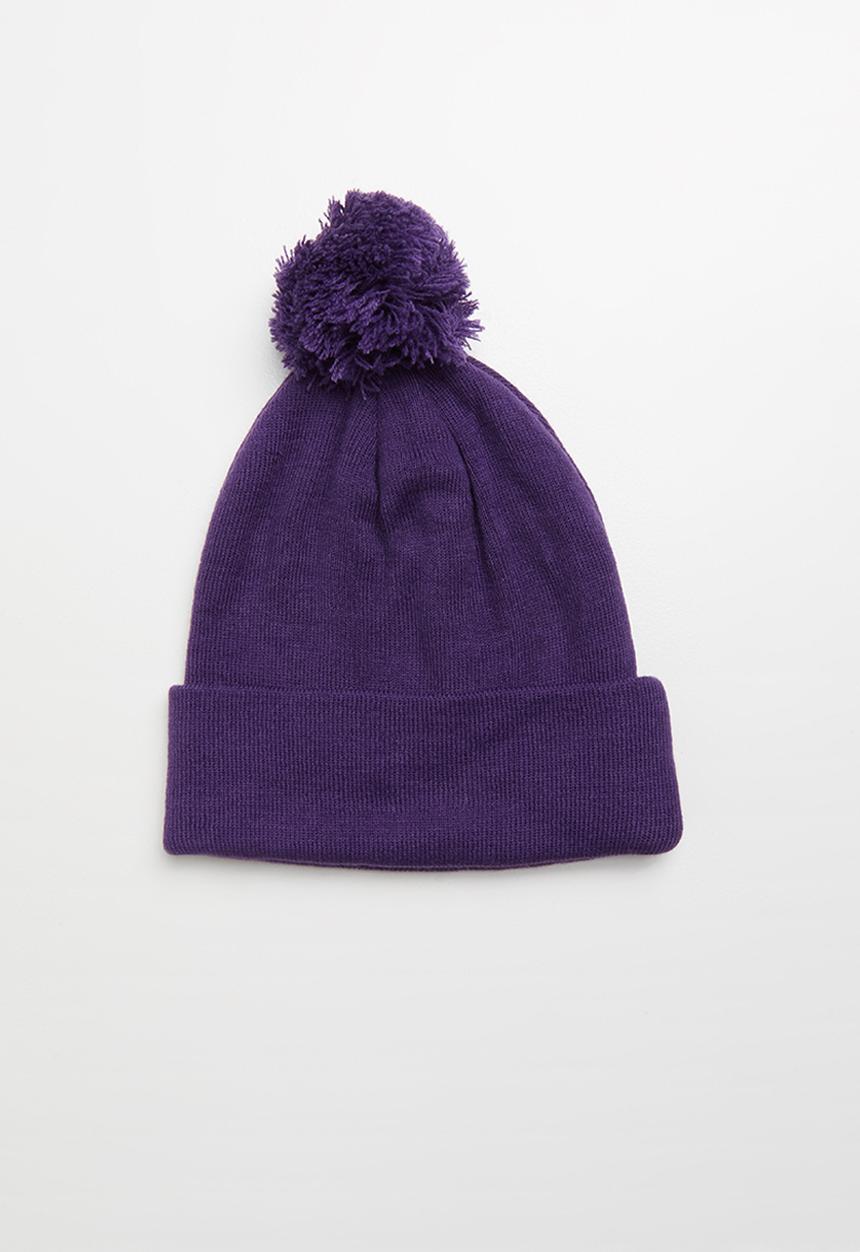 Superbalist - Landa pom pom beanie - purple