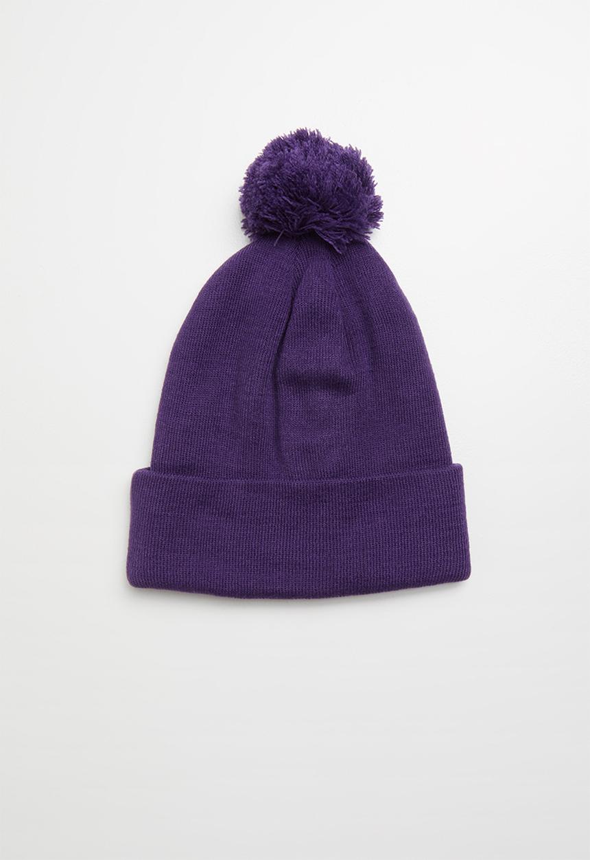 Superbalist - Landa pom pom beanie - purple