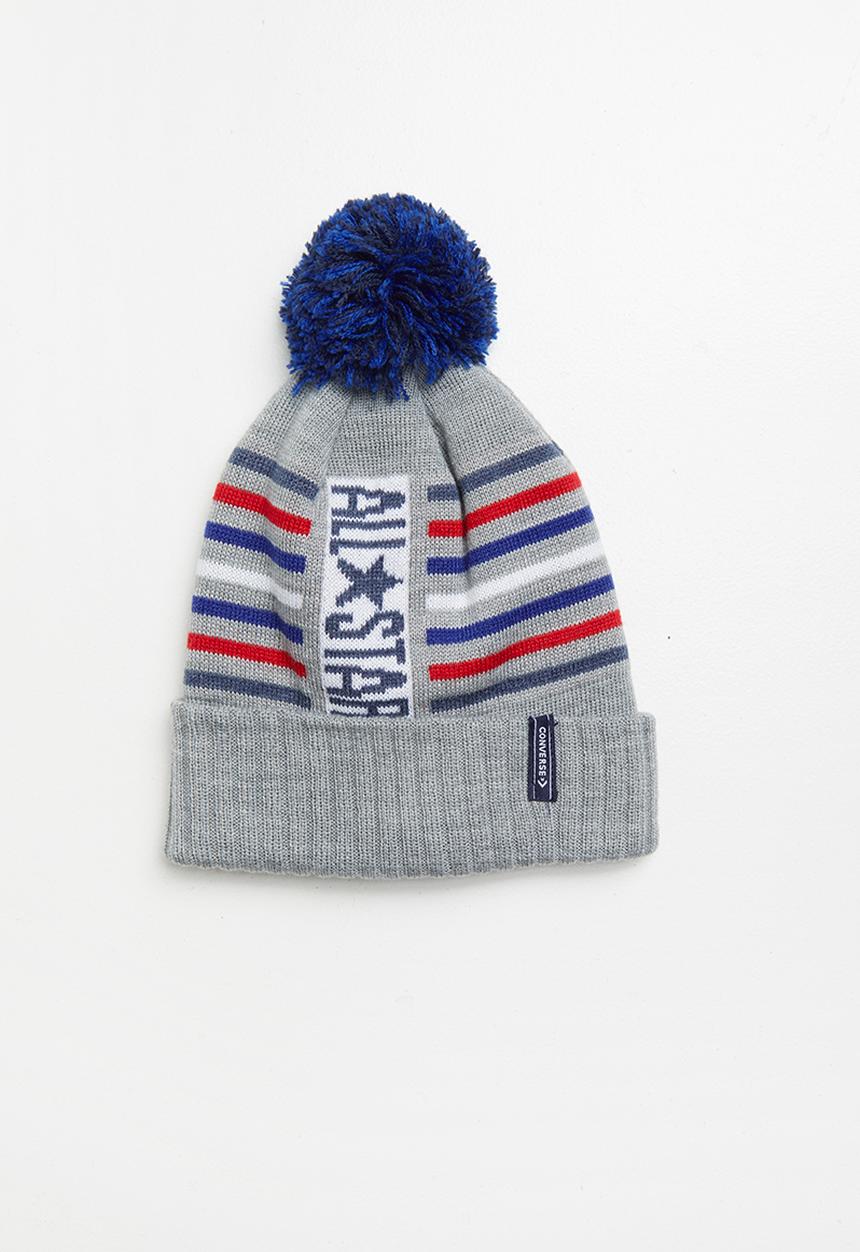 Converse - Can All Star stripe beanie - grey 