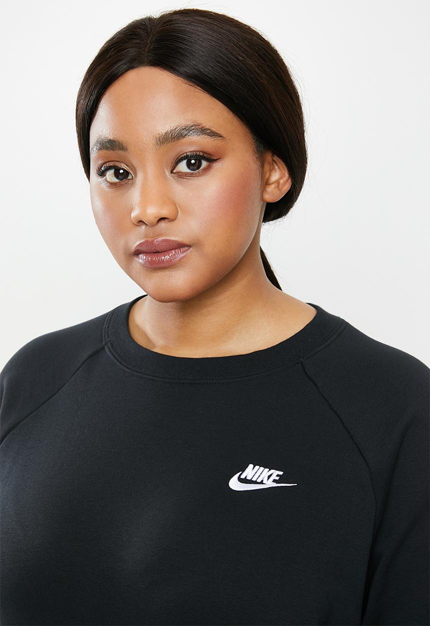 Nike - Curve essential crew fleece - black