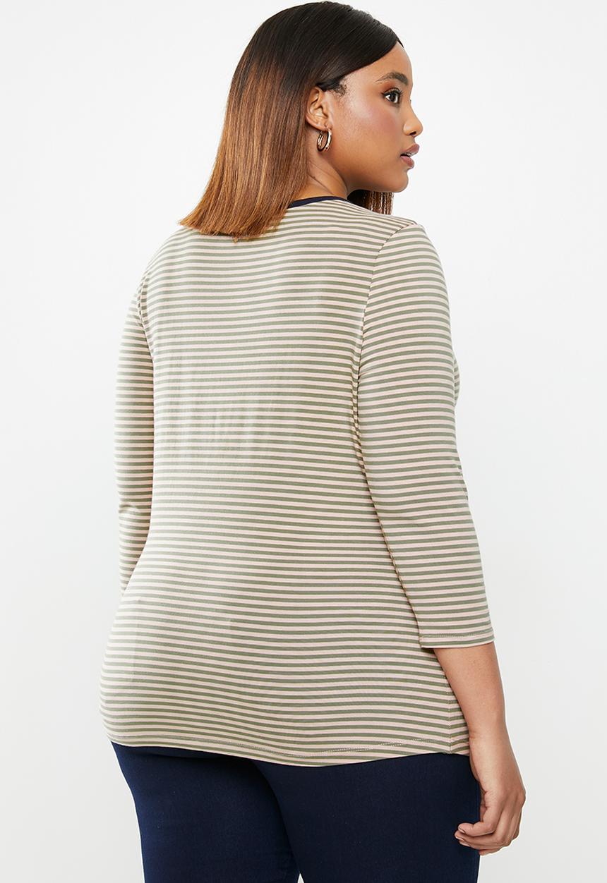 POLO - Plus Bella feeder stripe stretch tee - multi 