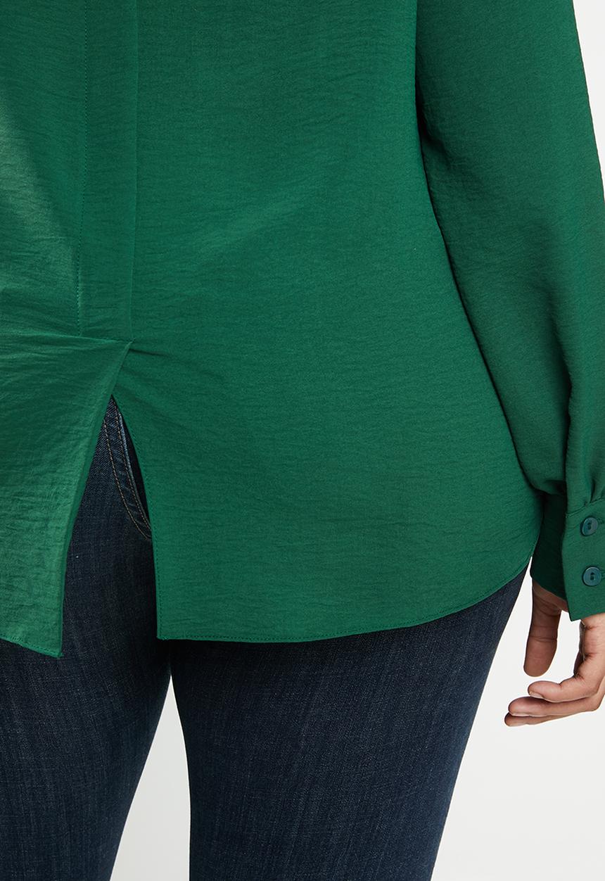 edit Plus - Cuffed shell blouse - green