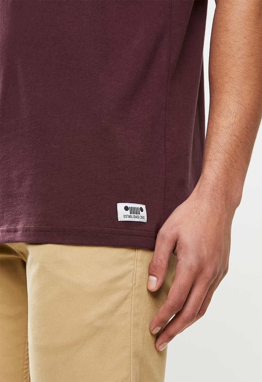 JEEP - Star short sleeve tee - ruby