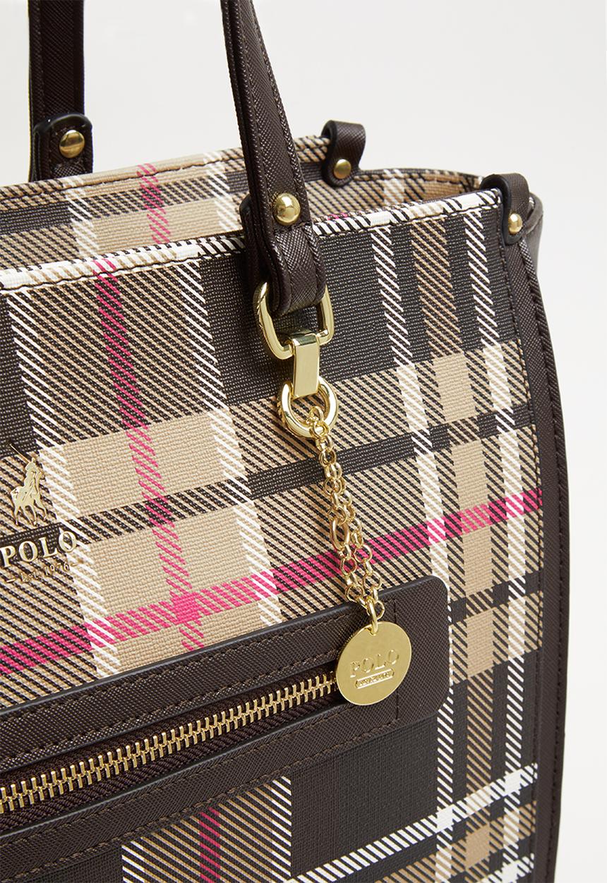 POLO - Barclay tote - brown & beige 
