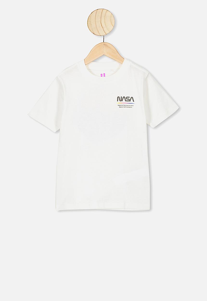 Cotton On - Co-lab short sleeve tee - lcn nas vintage white/nasa moon