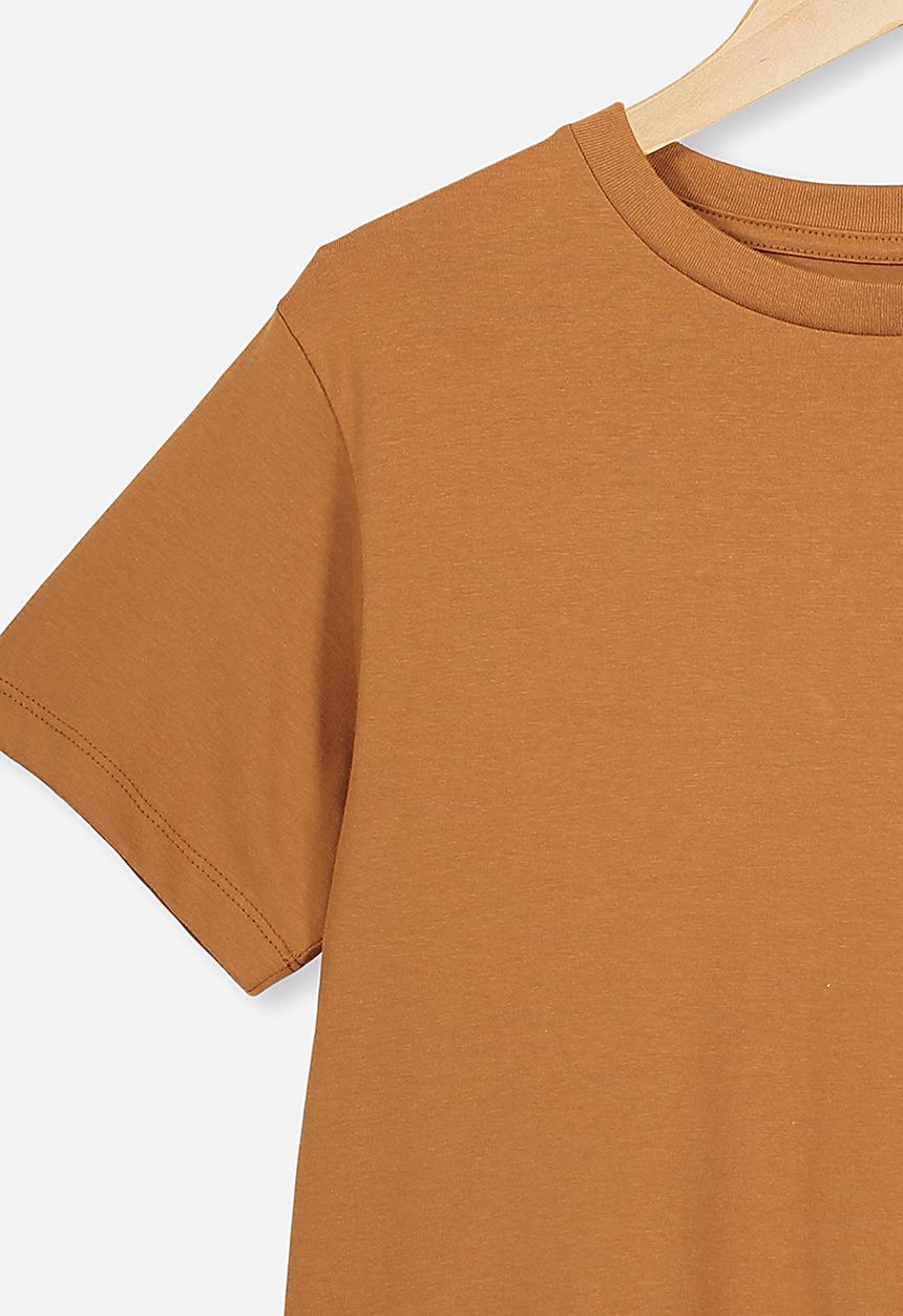 Free by Cotton On - Girls essential tee - brown 