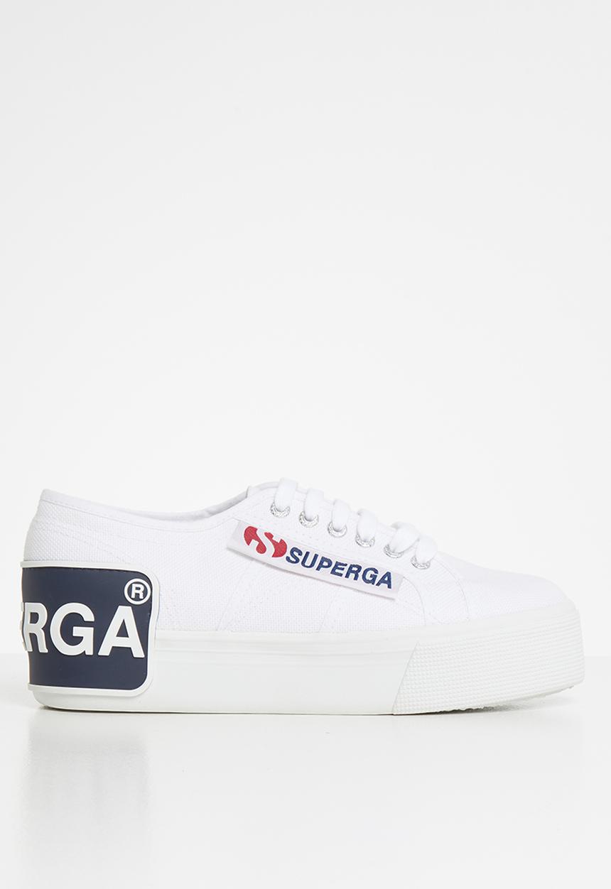 SUPERGA - Superga 2790 big logo sneakers - white