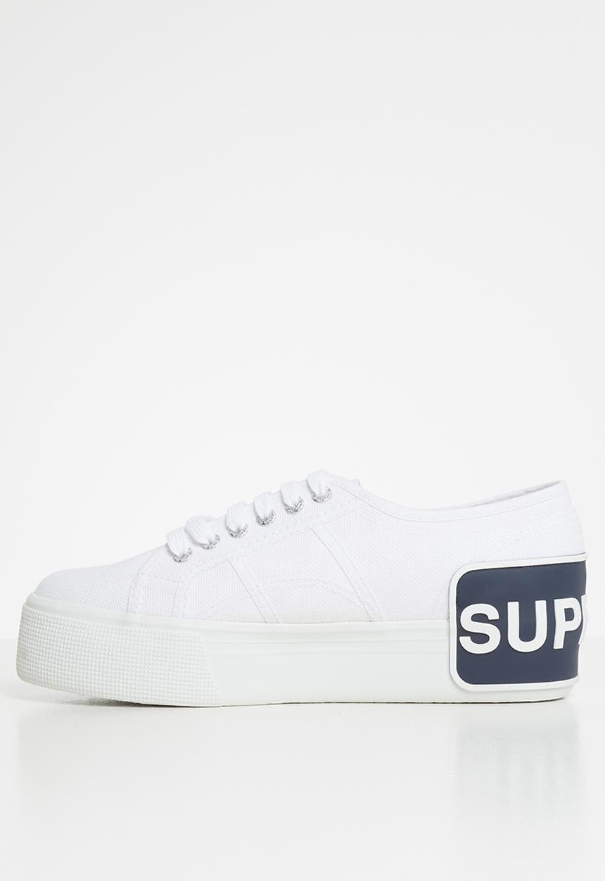 SUPERGA - Superga 2790 big logo sneakers - white