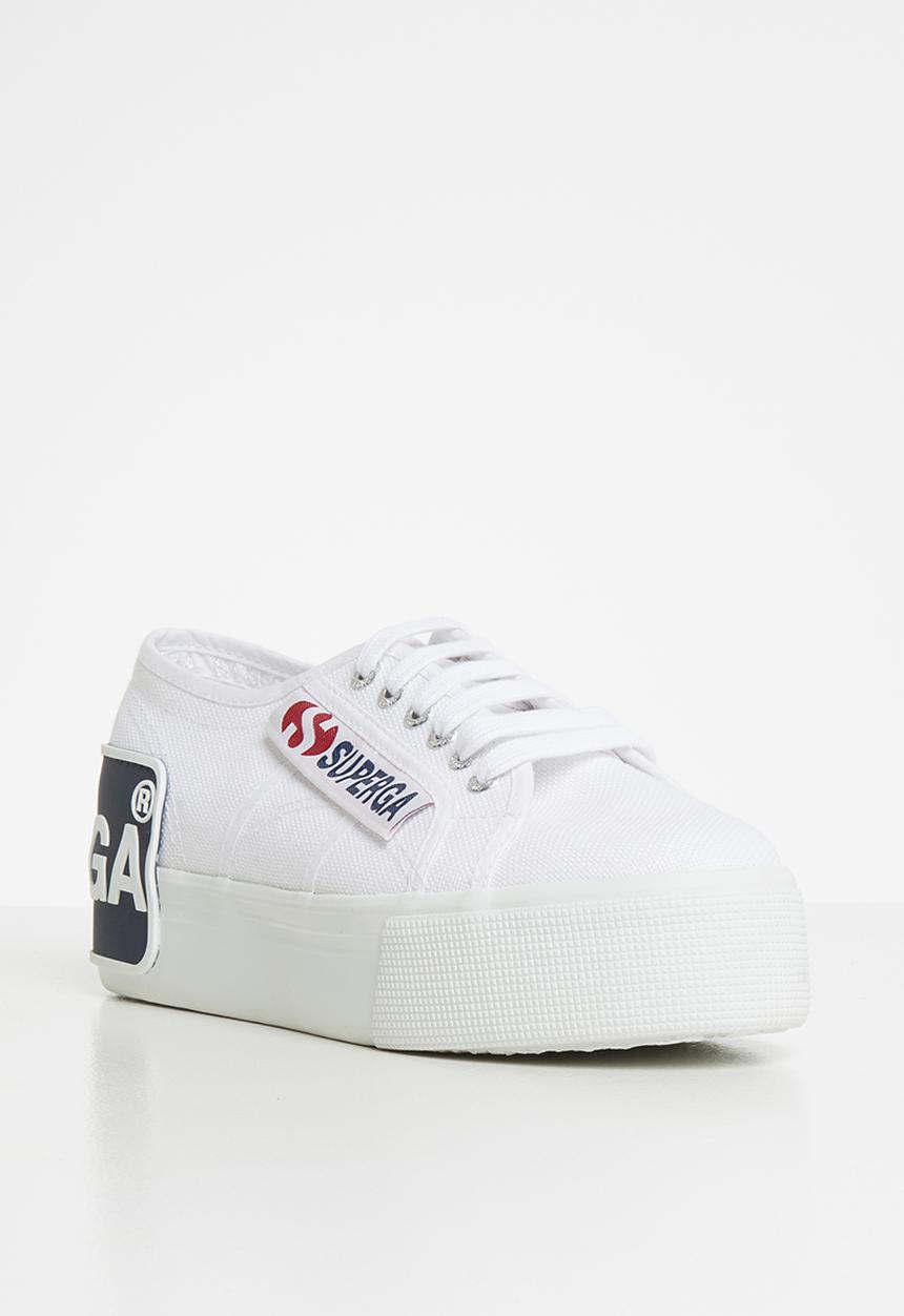 SUPERGA - Superga 2790 big logo sneakers - white