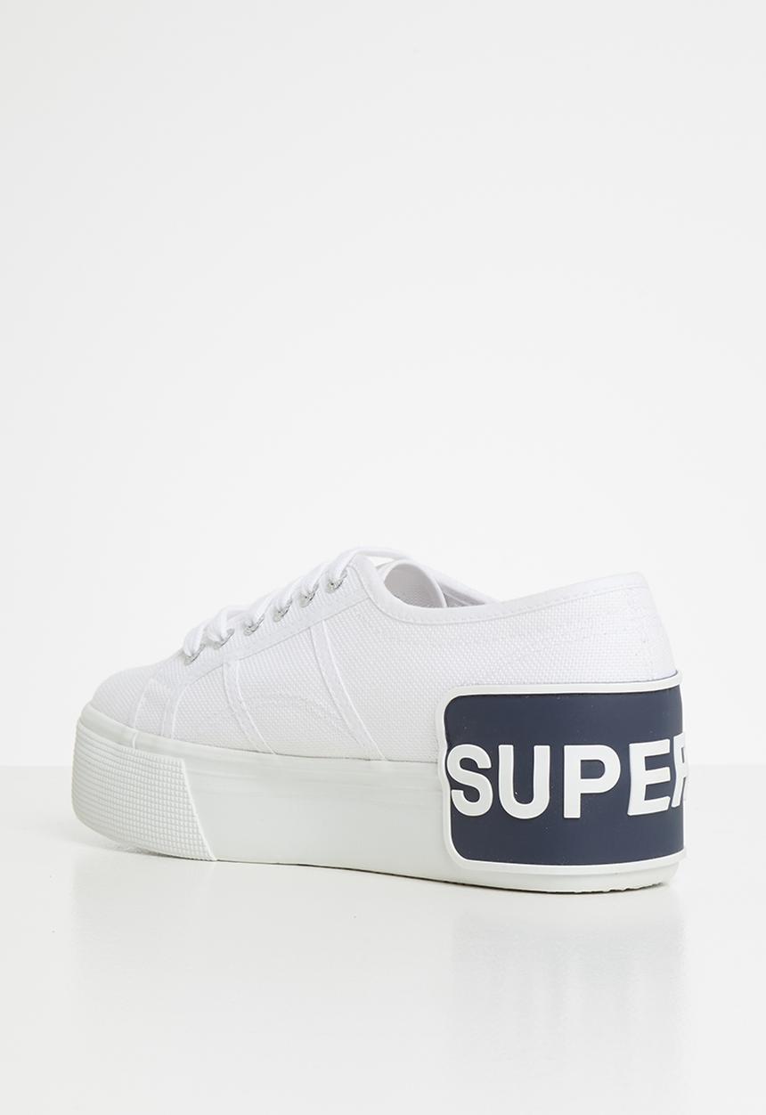 SUPERGA - Superga 2790 big logo sneakers - white