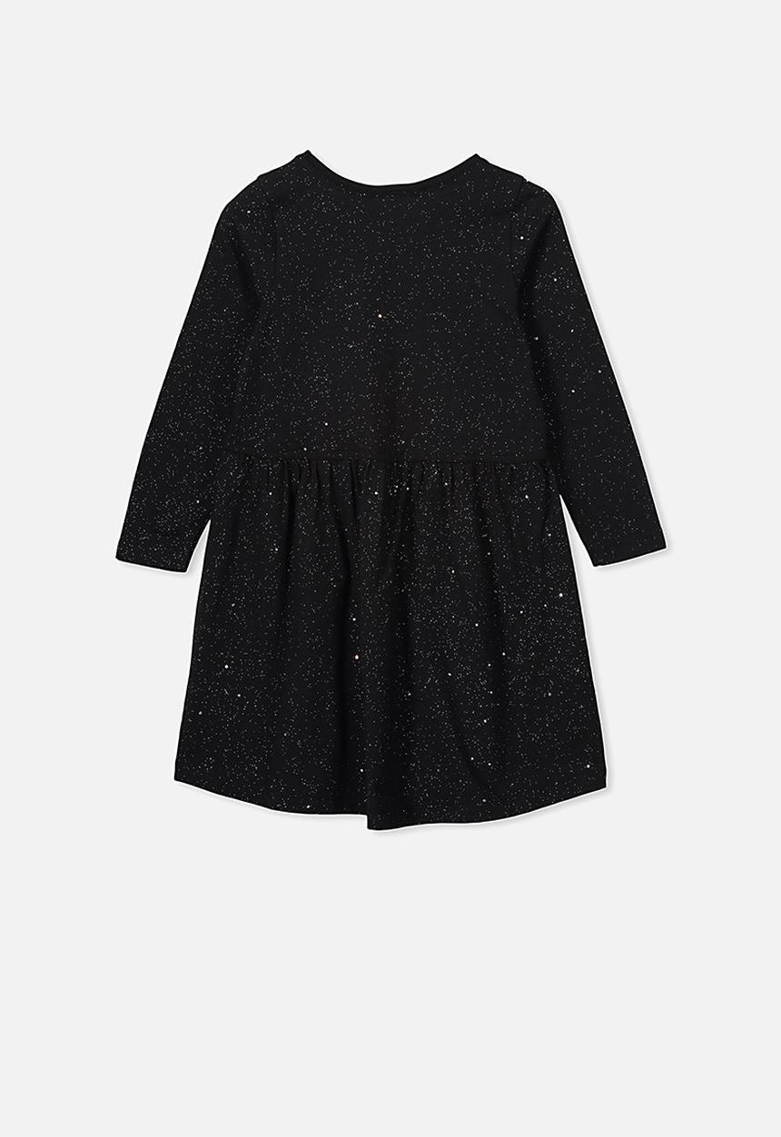 Cotton On - Freya long sleeve dress - black