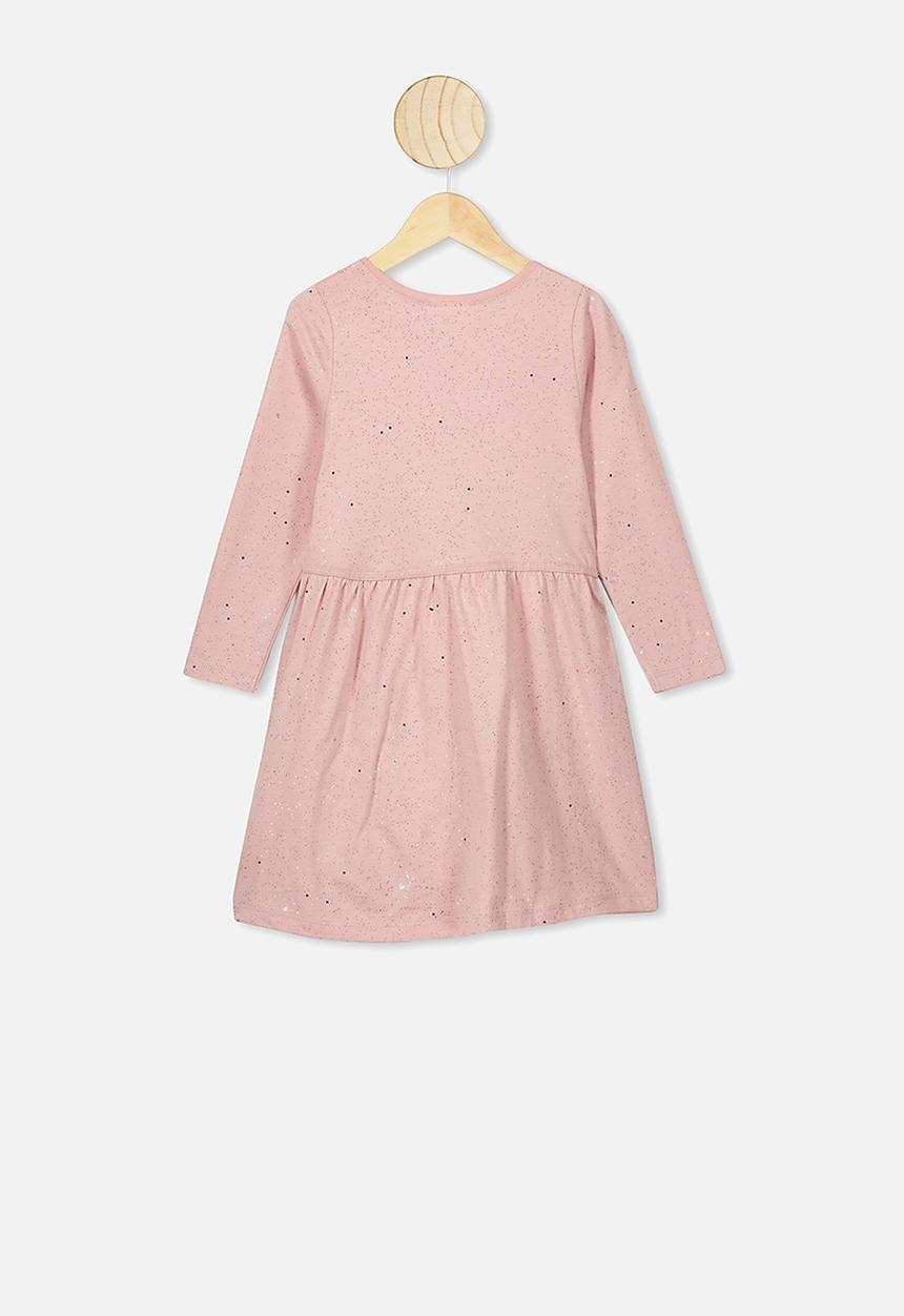 Cotton On - Freya long sleeve dress - pink