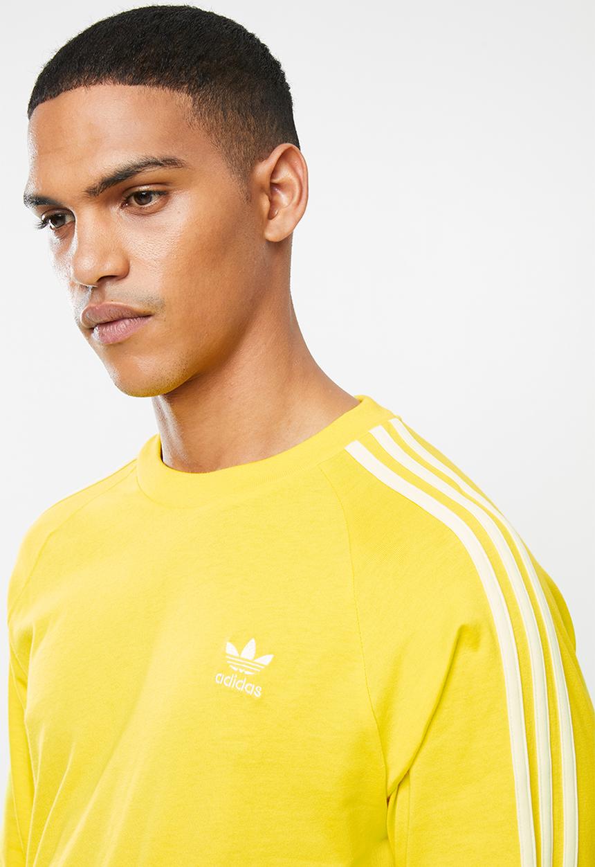 adidas Originals - Blc 3-stripe long sleeve tee - yellow