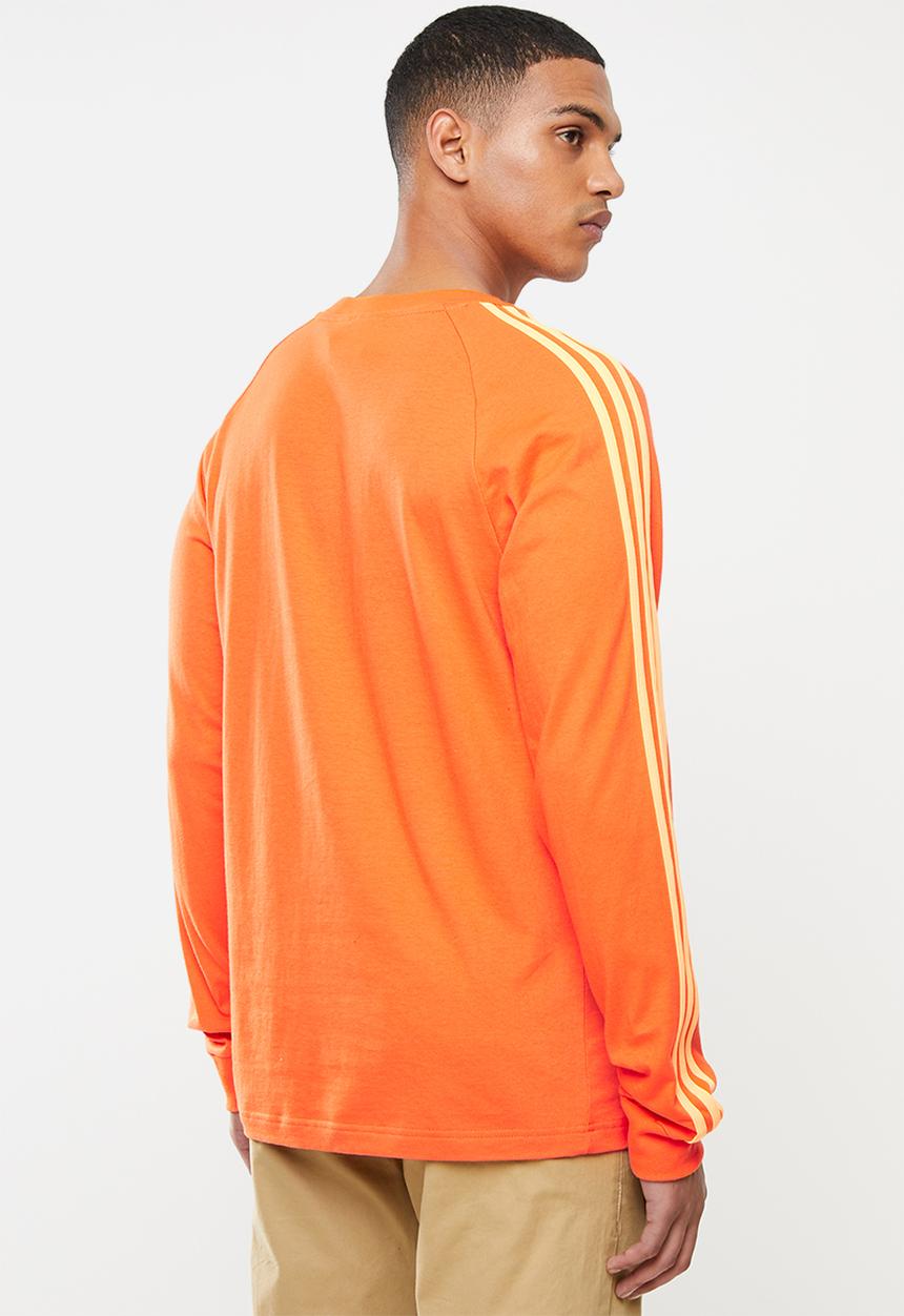 adidas Originals - Blc 3-stripes long sleeve tee - orange
