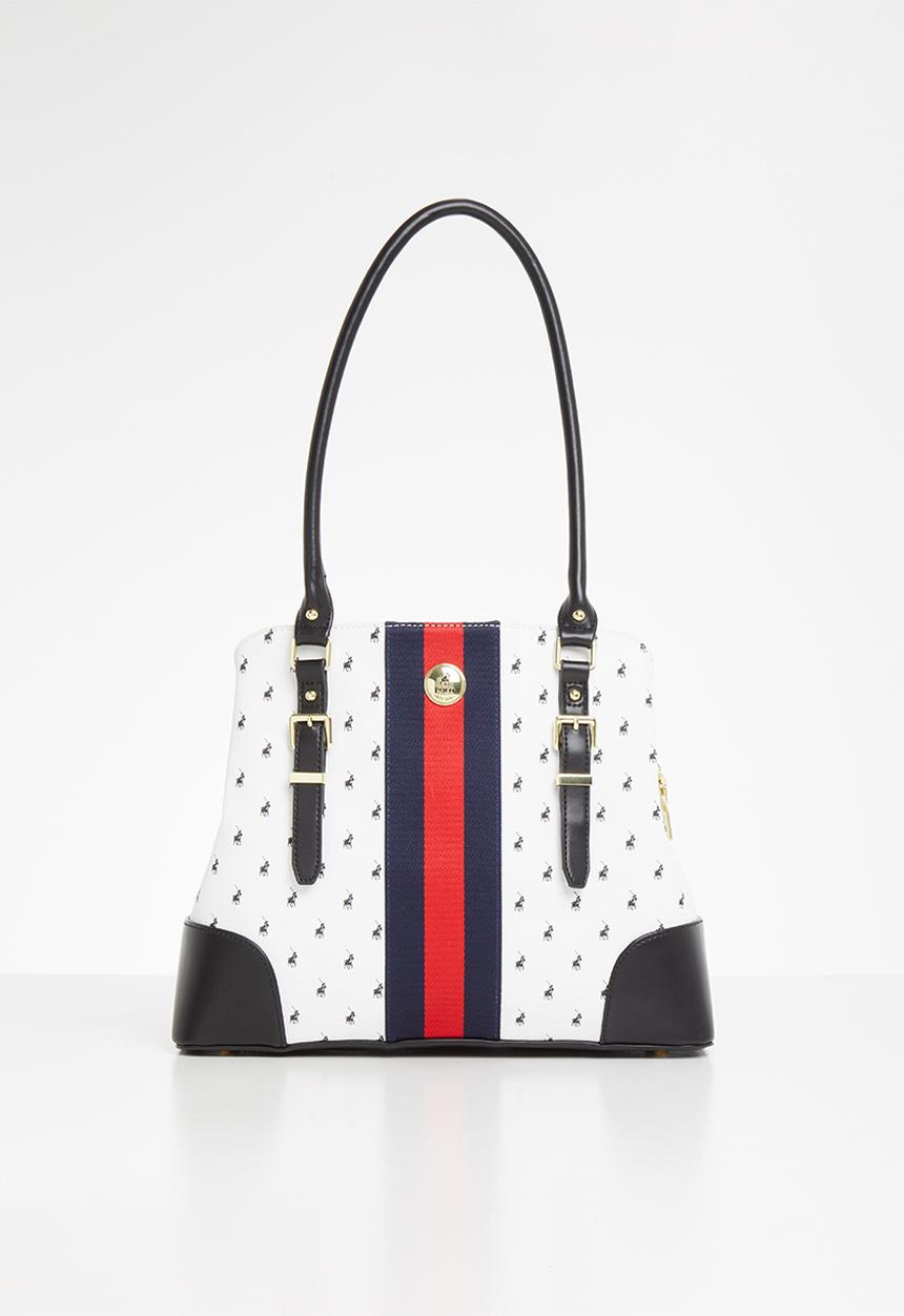 POLO - Kensington shopper - white & black