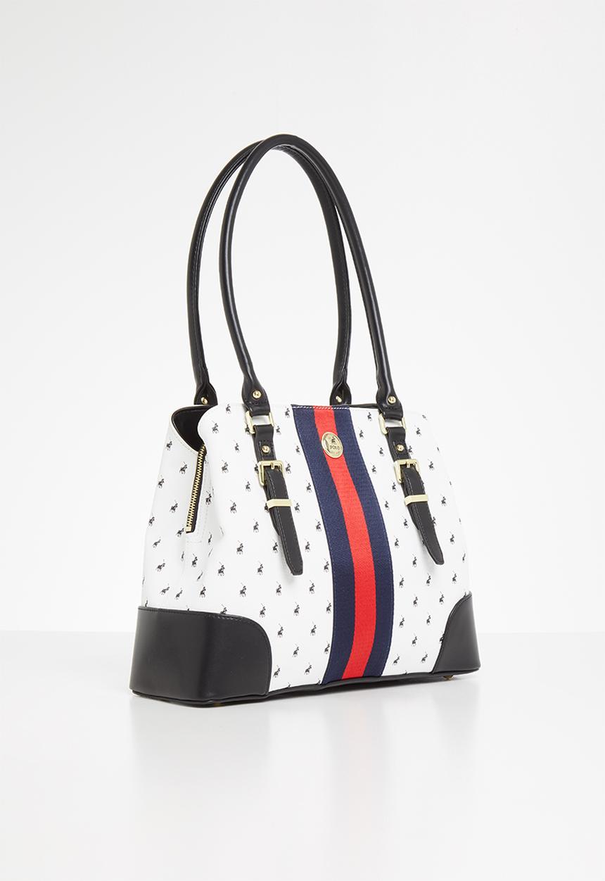 POLO - Kensington shopper - white & black