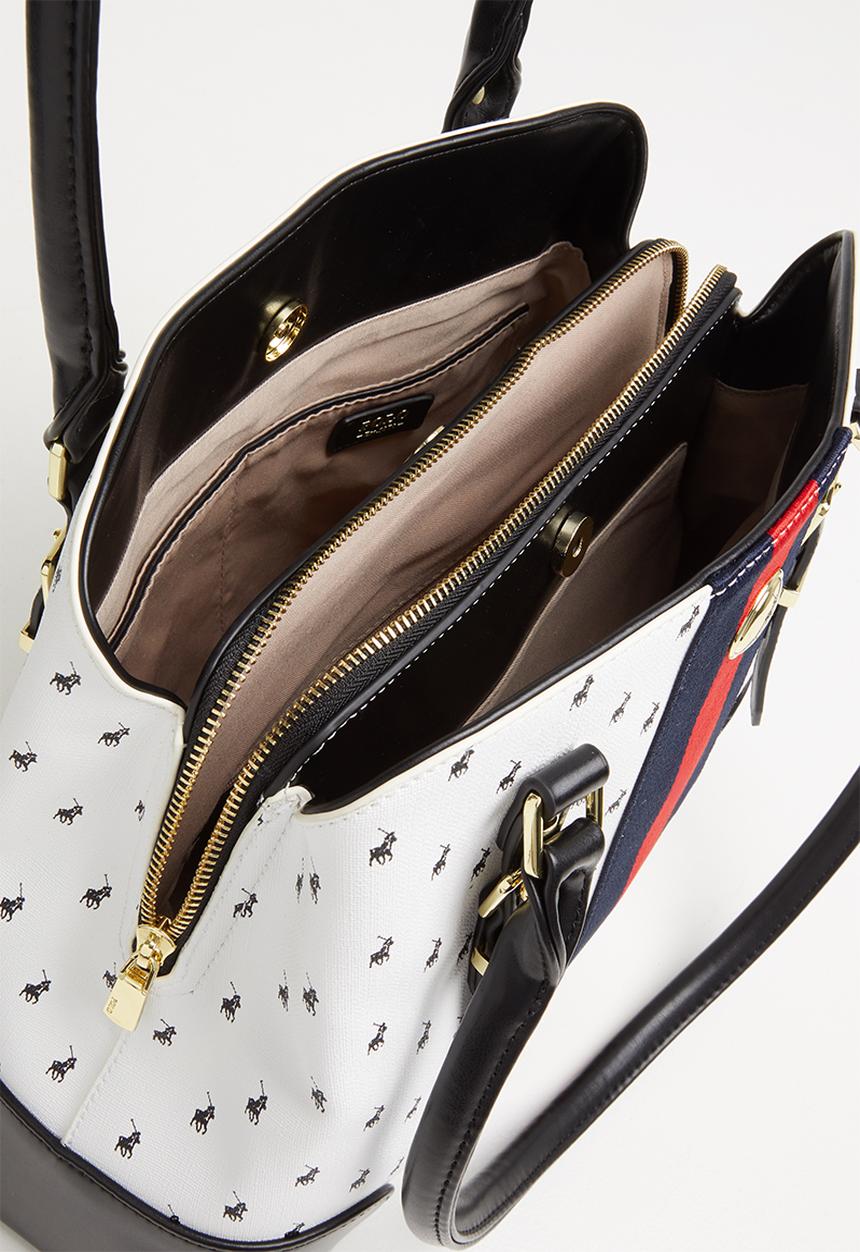 POLO - Kensington shopper - white & black