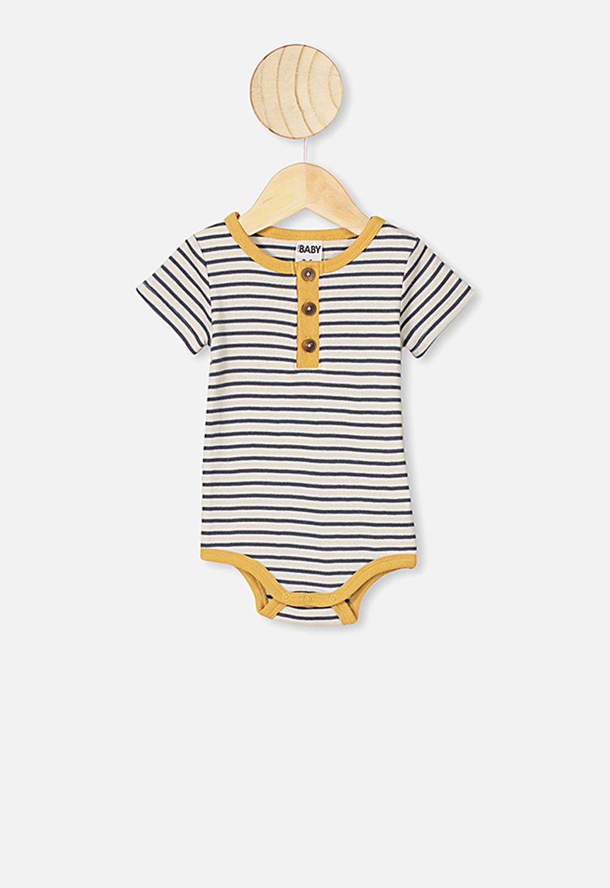 Cotton On - The short sleeve placket bubbysuit - multi